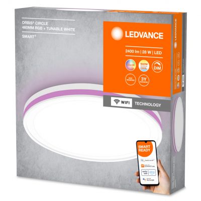 Plafon LED Lampa Sufitowa ORBIS CIRCLE 28W 2400lm RGB CCT 46cm SMART+ WIFI 4058075573871 LEDVANCE (4058075573871)
