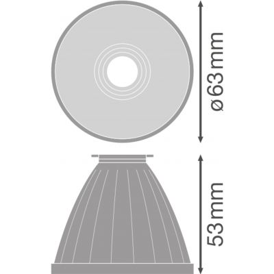 Reflektor do szynowych opraw TRACKLIGHT SPOT REFLECTOR D75 SP 4X1 LEDV LEDVANCE (4058075113800)
