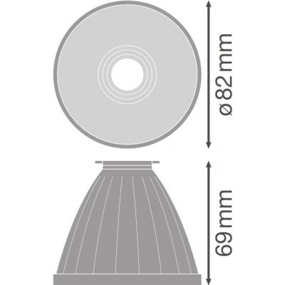 Reflektor do szynowych opraw TRACKLIGHT SPOT REFLECTOR D95 SP 4X1 LEDV LEDVANCE (4058075113886)