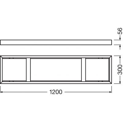 PANEL 1200 SURFACE MOUNT KIT LEDV LEDVANCE (4058075108820)