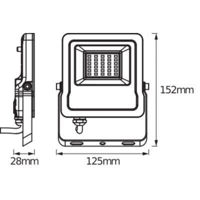 Naświetlacz LED 10W 300lm RGB+W IP65 Czarny Smart+ WiFi Flood 4058075474604 LEDVANCE (4058075474604)