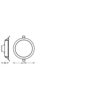 Oprawa Podtynkowa Panel LED SPOT 12W RGB CCT 17cm SMART+ WIFI 4058075573376 LEDVANCE (4058075573376)