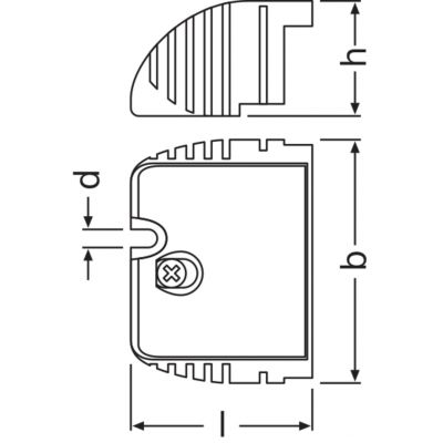 OT CABLE CLAMP F-STYLE LEDVANCE (4052899325555)