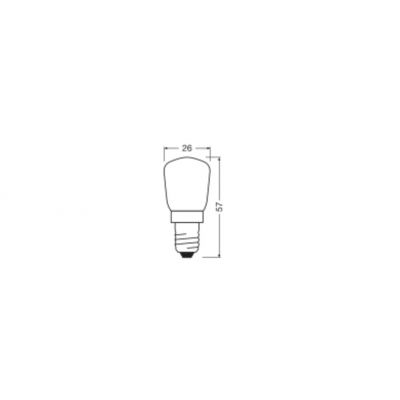 SPC.T26 57 FR 25W 230V E14 FS1 LEDVANCE (4050300323596)