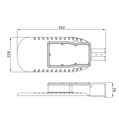 Oprawa uliczna LED 120W 4000K ECO CLASS AREA SPD 840 IP66 GY 4058075557871 LEDVANCE (4058075557871)