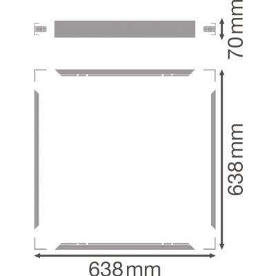 PANEL 625 SURFACE MOUNT KIT H70 VALUE LEDV LEDVANCE (4058075402867)
