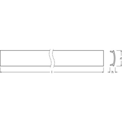 Klosz do profilu LED LS AY-PC/R02/D/1 LEDV 4058075305793 LEDVANCE (4058075305793)