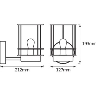 Kinkiet lampa zewnętrzna elewacyjna oprawa ścienna E27 Endura Classic Post 4058075206502 LEDVANCE (4058075206502)