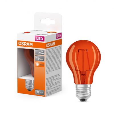 Lampa LED STAR CL A Orange 15 non-dim 2,5W E27 LEDVANCE (4058075433960)