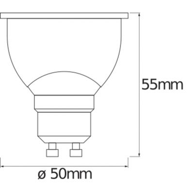 Żarówka LED GU10 5W 350lm 2700K Ciepła SMART+ WiFi Ściemnialna 4058075485655 LEDVANCE (4058075485655)