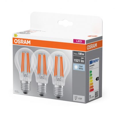 Żarówka LED /3szt./ E27 11W=100W 1521lm 4000K neutralna biel OSRAM (4058075592391)