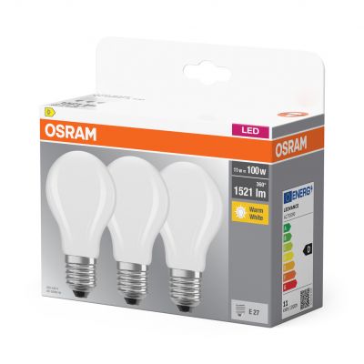 Żarówka LED /3szt./E27 11W=100W 1521lm 2700K ciepła biel OSRAM (4058075592513)