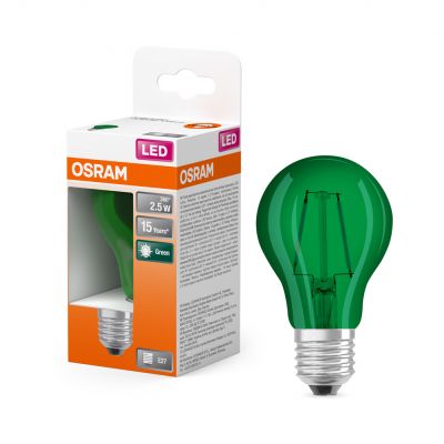 Lampa LED STAR CL A Green 15 non-dim 4W E27 LEDVANCE (4058075433984)
