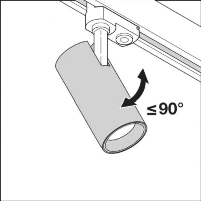Szynowa oprawa TRACKLIGHT SPOT D85 35W 3000K 90RA NFL GY LEDVANCE (4058075113725)
