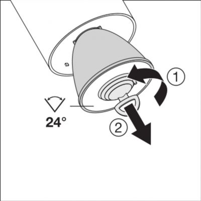 Szynowa oprawa TRACKLIGHT SPOT D75 25W 3000K 90RA NFL WT LEDVANCE (4058075113442)