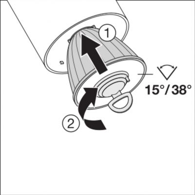 Szynowa oprawa TRACKLIGHT SPOT D75 25W 3000K 90RA NFL WT LEDVANCE (4058075113442)