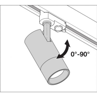 Szynowa oprawa TRACKLIGHT SPOT ZOOM D85 25W 4000K DIM 97R WT LEDVANCE (4058075335783)
