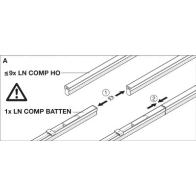 Oprawa LED LINEAR COMPACT BATTEN 1200 20 W 3000 K 4058075099739 LEDVANCE (4058075099739)