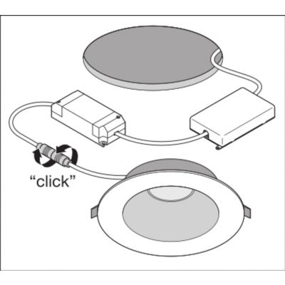 DOWNLIGHT UGR19 DN195 PFM 21W 840 DALI WT LEDV LEDVANCE (4058075459854)