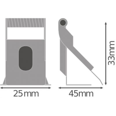Zestaw do montażu w suficie g/k do PANEL LED PL RECESD MOUNT CLIPS VAL 4 szt. LEDVANCE (4058075409859)