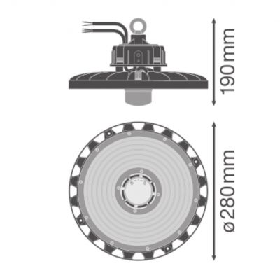 HIGH BAY SENSOR 93W 4000K 110DEG IP65 LEDVANCE (4058075603257)