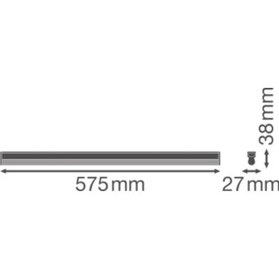 Oprawa LED LINEAR COMPACT BATTEN 600 10 W 3000 K 4058075099692 LEDVANCE (4058075099692)