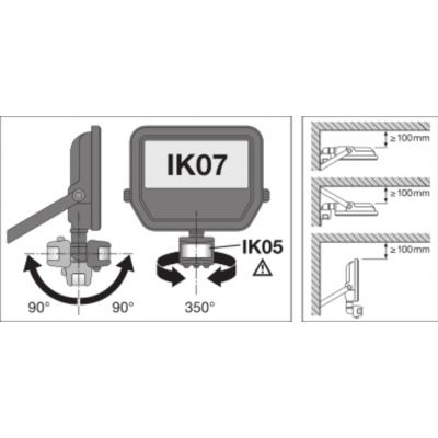 Naświetlacz LED FLOOD LED PERFORMANCE 10W/3000K SYM 100 SENSOR WT 4058075460850 LEDVANCE (4058075460850)