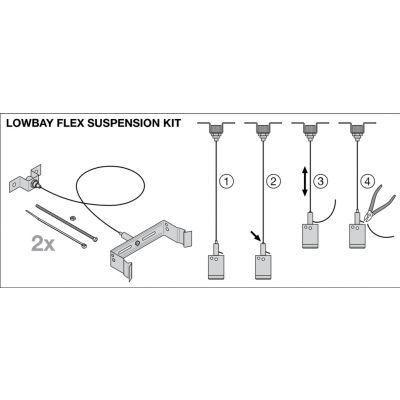 LOW BAY FLEX SUSPENSION KIT LEDV LEDVANCE (4058075693722)