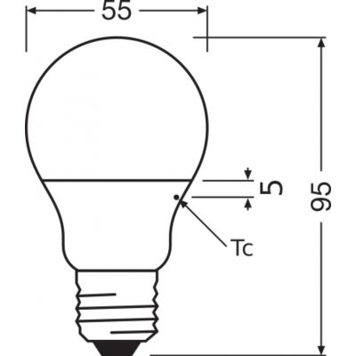 Żarówka LED /2szt./ E27 4,9W=40W 470lm 3000K ciepła biel OSRAM (4058075628847)