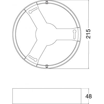 Ramka do oprawy LED DOWNLIGHT IP44 FRAME DN 215 WT 4058075709966 LEDVANCE (4058075709966)