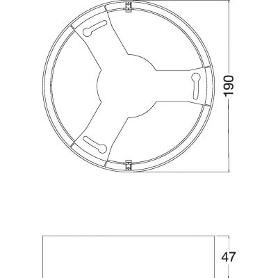 Ramka do oprawy LED DOWNLIGHT IP44 FRAME DN 190 WT 4058075709942 LEDVANCE (4058075709942)