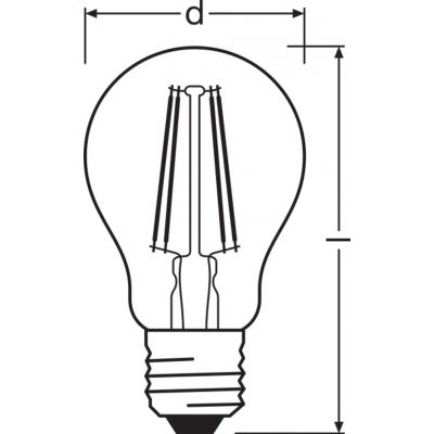Żarówka LED E27 A60 6W = 44W 2500K Ciepła 540lm 300° Filament SMART+ WIFI Ściemnialna 4058075609815 LEDVANCE (4058075609815)