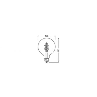 Żarówka LED E27 G125 4,5W = 30W 2700K Ciepła RGB 300lm 300° Filament SMART+ WIFI Ściemnialna 4058075609938 LEDVANCE (4058075609938)