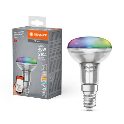 Żarówka LED E14 R50 3,3W = 40W 210lm RGB CCT 45° SMART+ WIFI Ściemnialna 4058075609556 LEDVANCE (4058075609556)