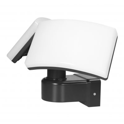 TOS DUO LED 2x20W podwójny naświetlacz ogrodowy 2x1600lm IP65 4000K, PC czarny AD-NL-6603BL4 ORNO (AD-NL-6603BL4)