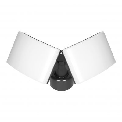 TOS DUO LED 2x20W podwójny naświetlacz ogrodowy z PIR 2x1600lm IP65 4000K neutralna biel  PC czarny AD-NL-6603BLR4 ORNO (AD-NL-6603BLR4)
