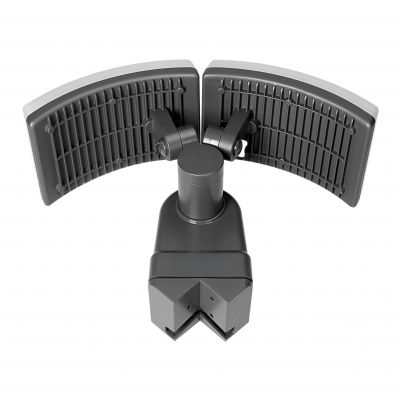 TOS DUO LED 2x20W podwójny naświetlacz ogrodowy z PIR 2x1600lm IP65 neutralna biel 4000K PC szary AD-NL-6603GLR4 ORNO (AD-NL-6603GLR4)