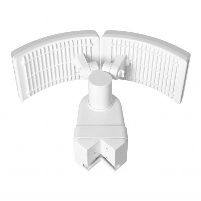 TOS DUO LED 2x20W podwójny naświetlacz ogrodowy, 2x1600lm IP65 4000K neutralna biel biały AD-NL-6603WL4 ORNO (AD-NL-6603WL4)