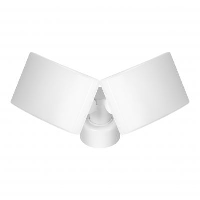 TOS DUO LED 2x20W podwójny naświetlacz ogrodowy z czujnikiem ruchu PIR 2x1600lm IP65 4000K neutralna biel PC biały AD-NL-6603WLR4 ORNO (AD-NL-6603WLR4)