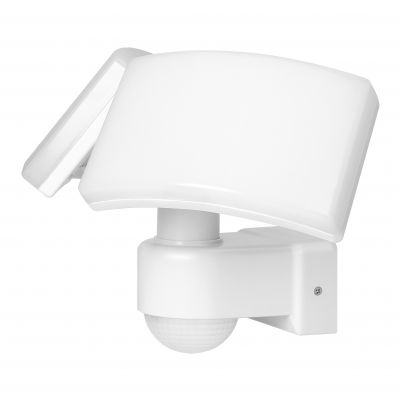 TOS DUO LED 2x20W podwójny naświetlacz ogrodowy z czujnikiem ruchu PIR 2x1600lm IP65 4000K neutralna biel PC biały AD-NL-6603WLR4 ORNO (AD-NL-6603WLR4)