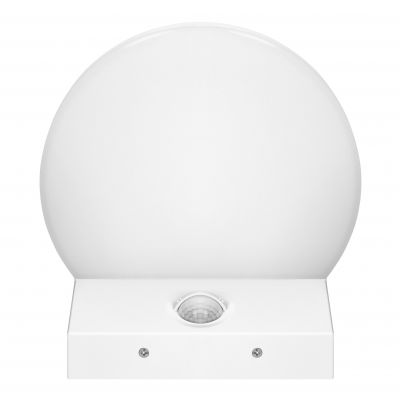 ASPEN LED 15W, oprawa ogrodowa z czujnikiem ruchu PIR, 1300lm, IP65, 4000K, biała (AD-OP-6604WLPMR4)