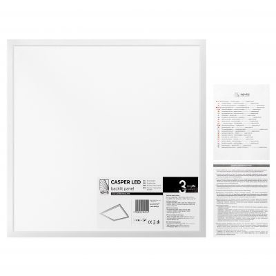 CASPER LED 40W panel typu backlit, 4000lm, IP20, 4000K (AD-PD-6602LZM4)