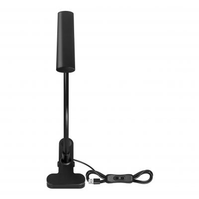Lampka biurkowa z klipsem TERI II LED 5W 260lm 4000K barwa neutralna czarny ORNO (DL-22/B)