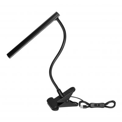 Lampka biurkowa z klipsem TERI II LED 5W 260lm 4000K barwa neutralna czarny ORNO (DL-22/B)