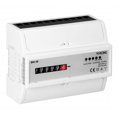 Licznik energii 3 fazowy 100A zużycia prądu podlicznik trójfazowy VIRONE (EM-10)