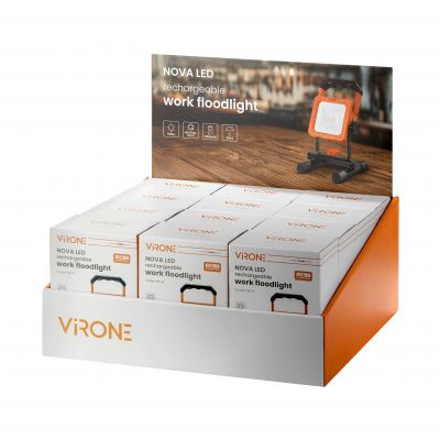 Naświetlacz przenośny z akumulatorem NOVA LED 9W 700lm IP54 4000K 1800mAh ORNO (FLP-6)