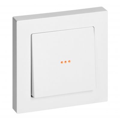 Łącznik podtynkowy schodowy z podświeleniem Malta, 10A, 250V, WP-5M/S, biały (FMS-102/P/W)
