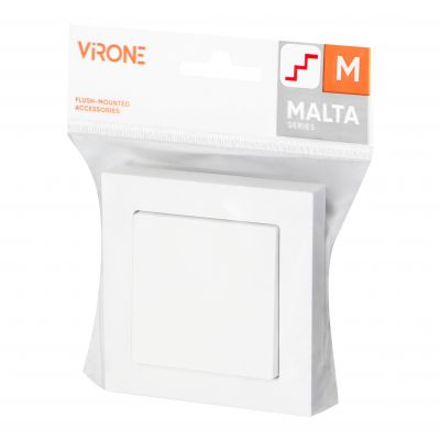 Łącznik podtynkowy schodowy Malta, 10A, 250V, WP-5M, biały (FMS-102/W)