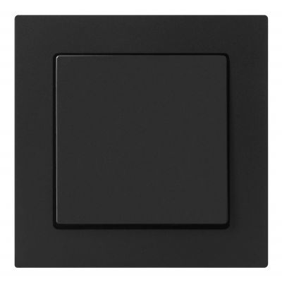 Łącznik krzyżowy podtynkowy Malta, 10A, 250V, WP-8M, czarny mat (FMS-103/B)