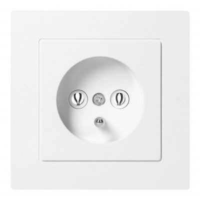 Gniazdo pojedyncze podtynkowe 2P+Z Malta, 16A, 250V, PT-16M, biały (FMS-105/W)